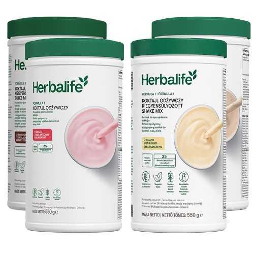Formuła 1 Herbalife - Koktajl Odżywczy 550g - 4 opakowania
