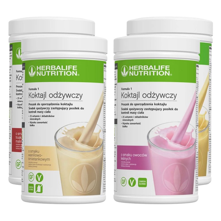 Formuła 1 Herbalife - Koktajl Odżywczy 550g - 4 opakowania