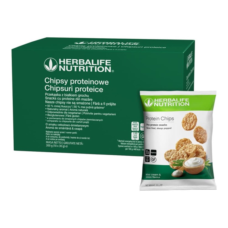 Chipsy Proteinowe Herbalife - cebulowo-śmietanowe
