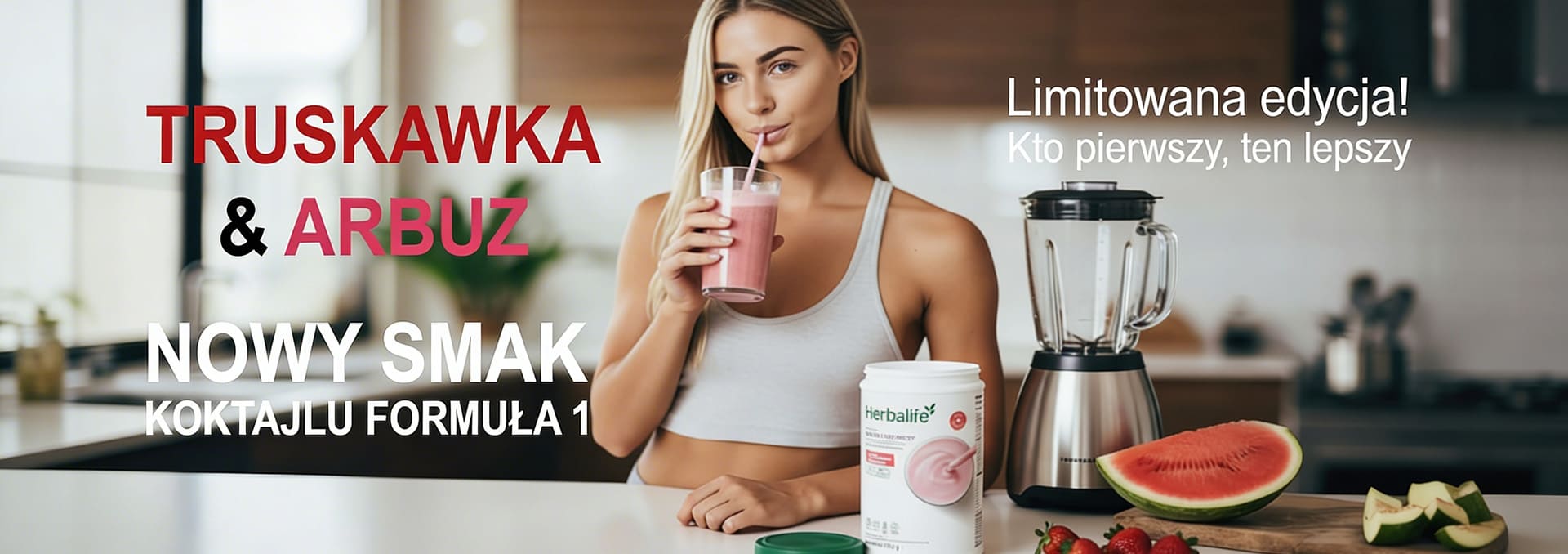 Koktajl truskawkowo-arbuzowy - NOWY SMAK