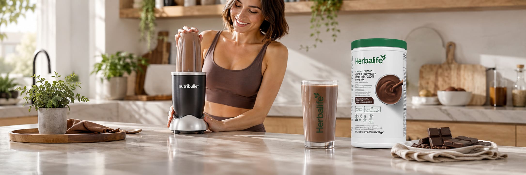 Herbalife Formula 1 koktajl delikatna czekolada 550 g