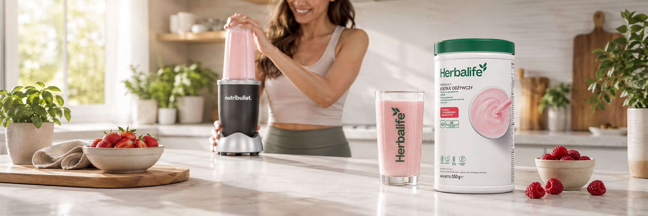Herbalife Formula 1 truskawkowo-malinowy 550 g