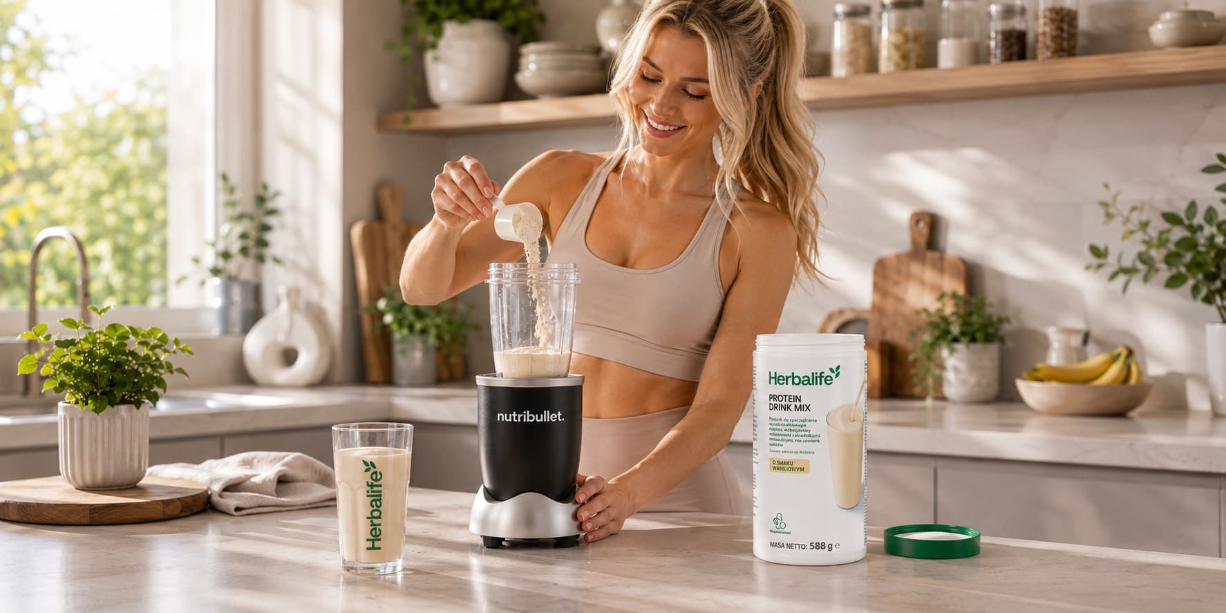 Protein Drink Mix Herbalife – samodzielny koktajl z wodą lub duet z koktajlem Formuła 1