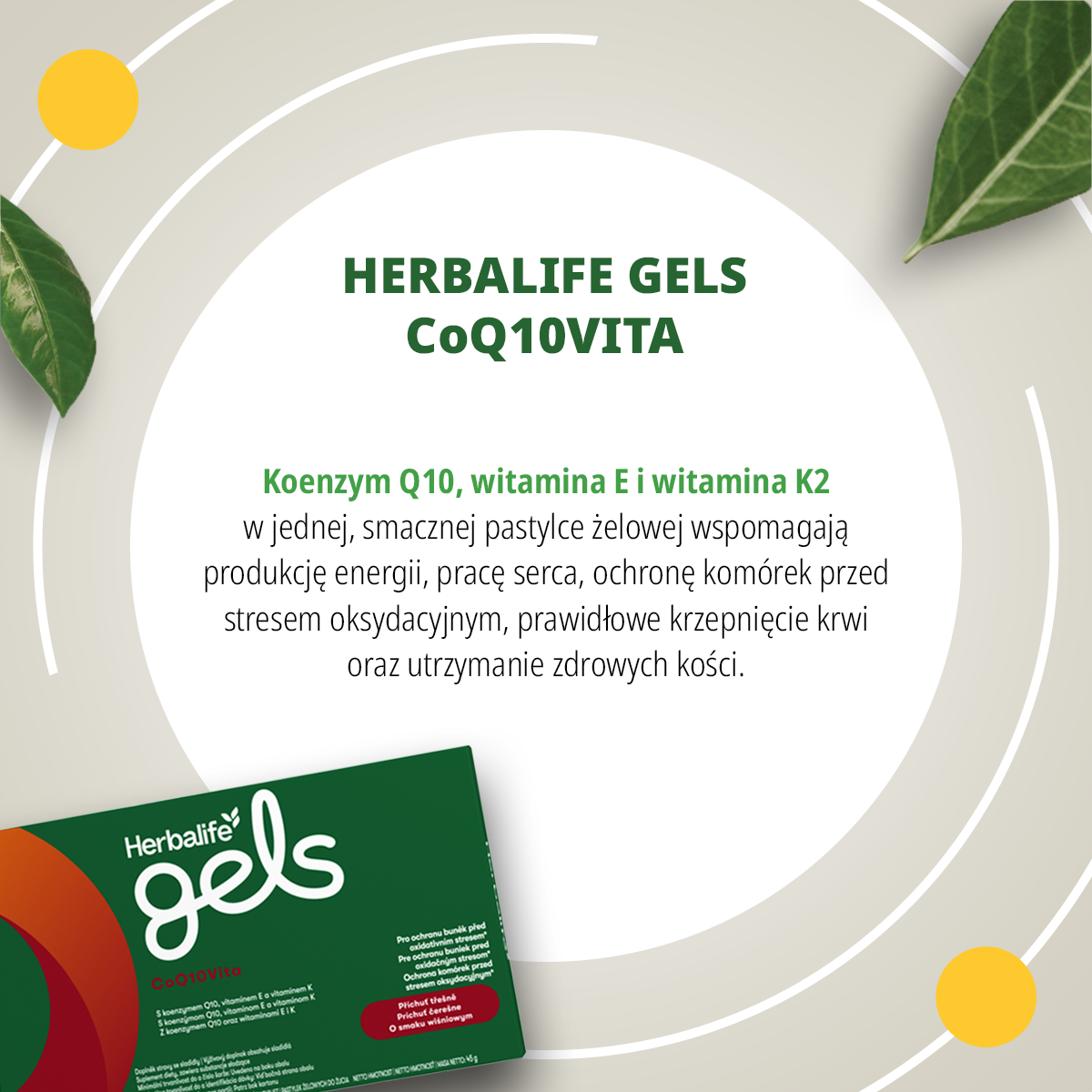 Herbalife Gels CoQ10Vita – wsparcie energii komórkowej