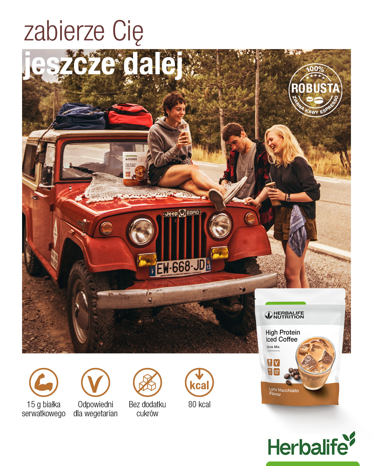 High Protein Iced Coffee Herbalife – mrożona kawa proteinowa Mocha