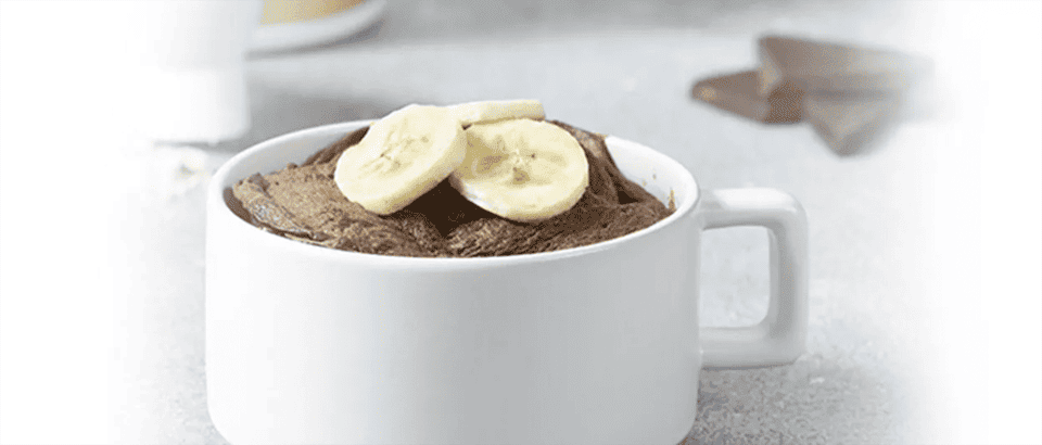 Proteinowe ciastko bananowo-czekoladowe z kubka Herbalife