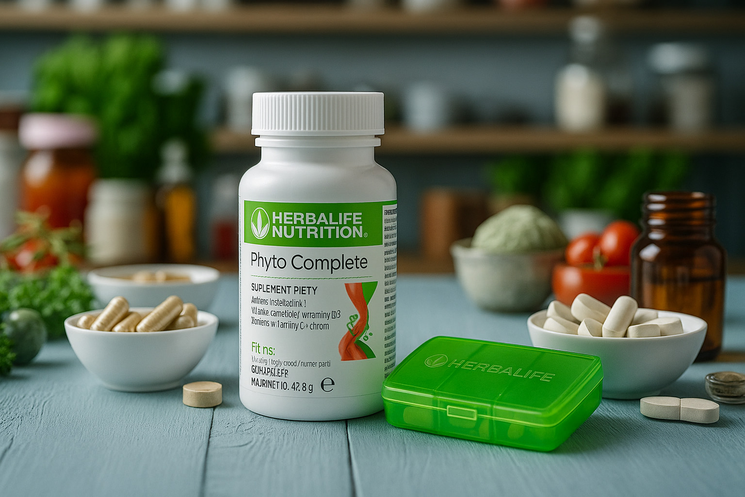 Pudełko na tabletki Herbalife – organizer z 7 przegródkami, BPA free