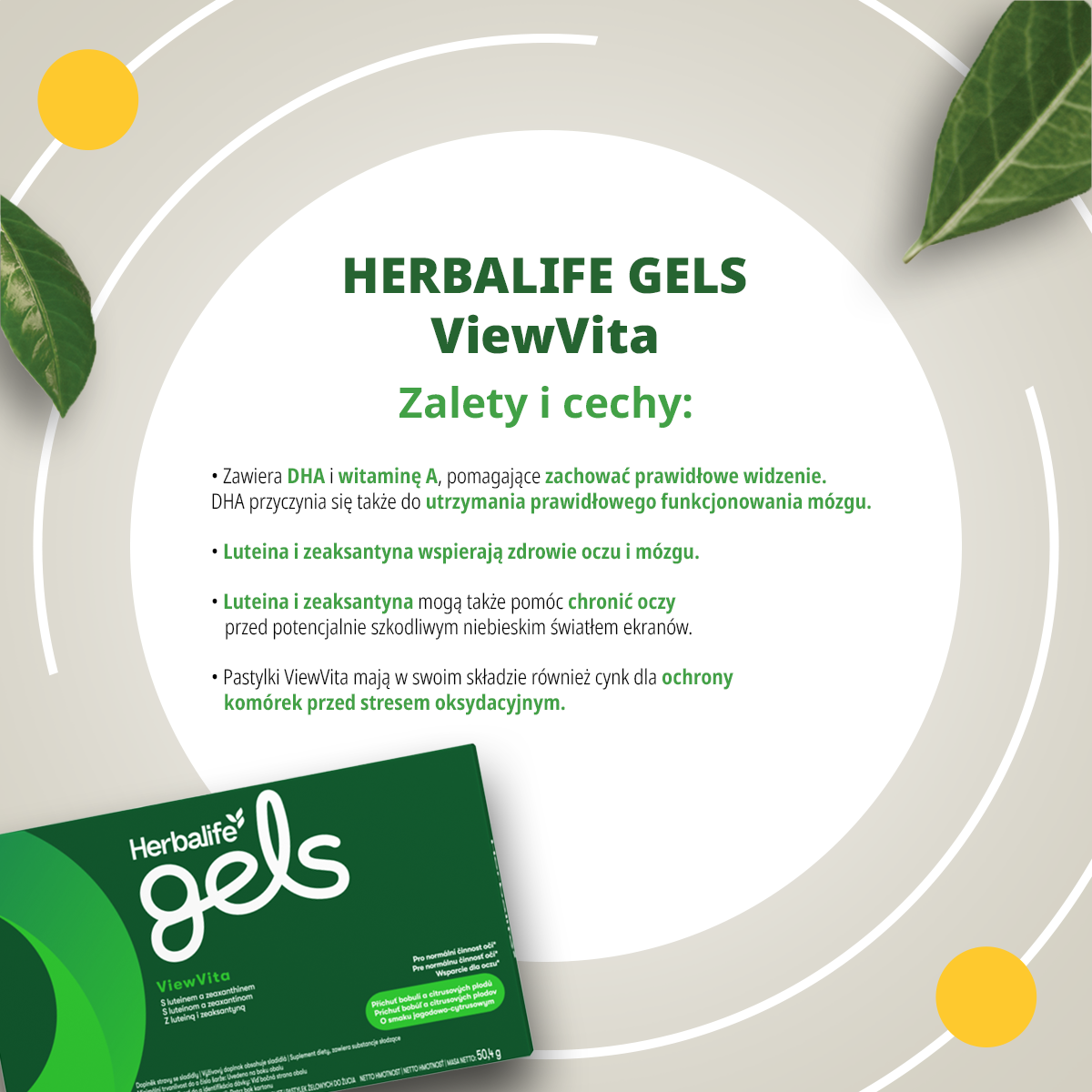 Herbalife Gels ViewVita – kapsułki żelowe dla oczu